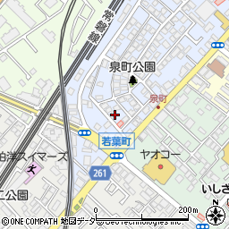 千葉県柏市泉町15周辺の地図