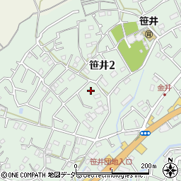 埼玉県狭山市笹井2丁目30-7周辺の地図