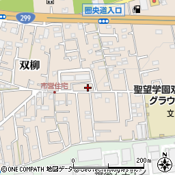 埼玉県飯能市双柳1493-36周辺の地図