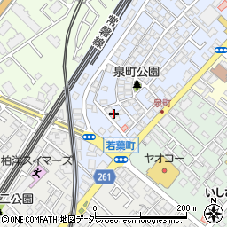 千葉県柏市泉町15-8周辺の地図