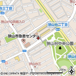 狭山台団地内郵便局 ＡＴＭ周辺の地図