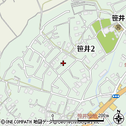 埼玉県狭山市笹井2丁目29周辺の地図
