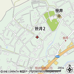 埼玉県狭山市笹井2丁目30-11周辺の地図