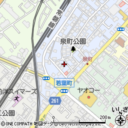 千葉県柏市泉町15-3周辺の地図
