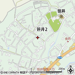 埼玉県狭山市笹井2丁目30-9周辺の地図