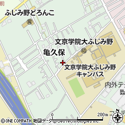 埼玉県ふじみ野市亀久保1217-45周辺の地図