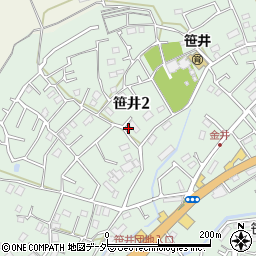 埼玉県狭山市笹井2丁目18-27周辺の地図