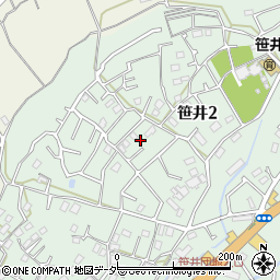 埼玉県狭山市笹井2丁目29-8周辺の地図