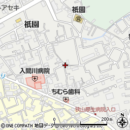 埼玉県狭山市祇園18周辺の地図