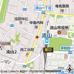 駅前周辺の地図