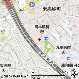 埼玉県さいたま市浦和区東高砂町5周辺の地図