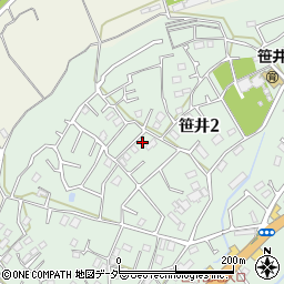 埼玉県狭山市笹井2丁目29-19周辺の地図