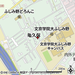 埼玉県ふじみ野市亀久保1217-48周辺の地図