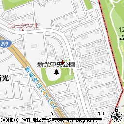 新光中央公園トイレ周辺の地図