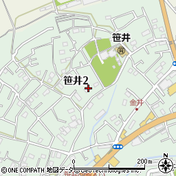 埼玉県狭山市笹井2丁目18-8周辺の地図