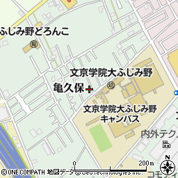 埼玉県ふじみ野市亀久保1217-3周辺の地図