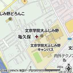 埼玉県ふじみ野市亀久保1217-26周辺の地図