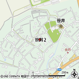 埼玉県狭山市笹井2丁目19周辺の地図