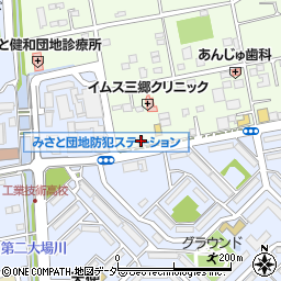株式会社会澤工務店三郷営業所周辺の地図