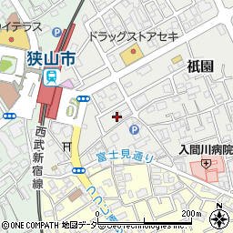 埼玉県狭山市祇園6周辺の地図