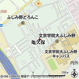 埼玉県ふじみ野市亀久保1217-52周辺の地図