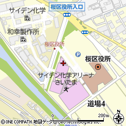 さいたま市記念総合体育館周辺の地図