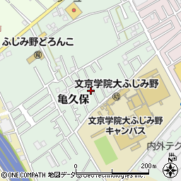 埼玉県ふじみ野市亀久保1217-6周辺の地図