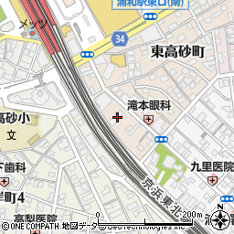 埼玉県さいたま市浦和区東高砂町4周辺の地図