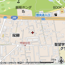 埼玉県飯能市双柳1493-5周辺の地図