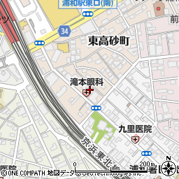 埼玉県さいたま市浦和区東高砂町周辺の地図