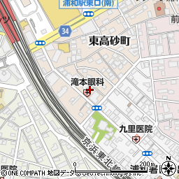 埼玉県さいたま市浦和区東高砂町周辺の地図