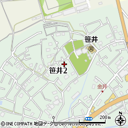 埼玉県狭山市笹井2丁目19-34周辺の地図
