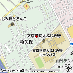 埼玉県ふじみ野市亀久保1217-22周辺の地図