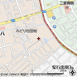 安行若葉台東公園周辺の地図