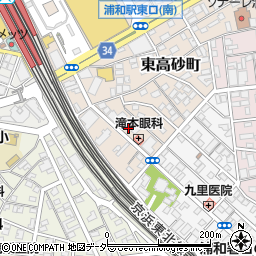 埼玉県さいたま市浦和区東高砂町6周辺の地図
