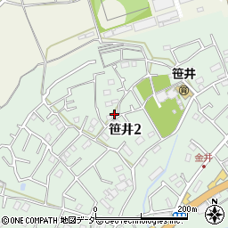 埼玉県狭山市笹井2丁目21-13周辺の地図