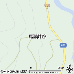 岐阜県下呂市馬瀬井谷周辺の地図