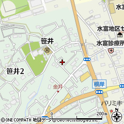 埼玉県狭山市笹井2丁目8-9周辺の地図