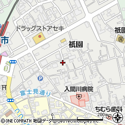 埼玉県狭山市祇園16周辺の地図