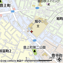 千葉県柏市豊上町周辺の地図