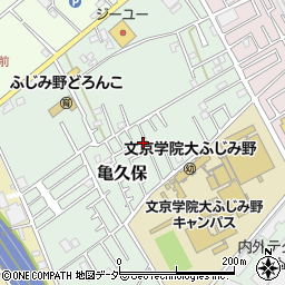 埼玉県ふじみ野市亀久保1217-32周辺の地図
