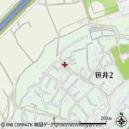 埼玉県狭山市笹井2丁目24-5周辺の地図