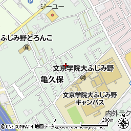 埼玉県ふじみ野市亀久保1217-38周辺の地図