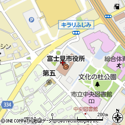 富士見市役所周辺の地図