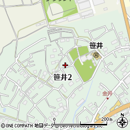 埼玉県狭山市笹井2丁目20-5周辺の地図