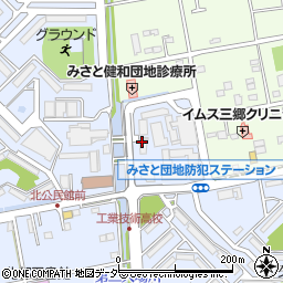 三郷市役所　ほっとサロン・いきいき周辺の地図