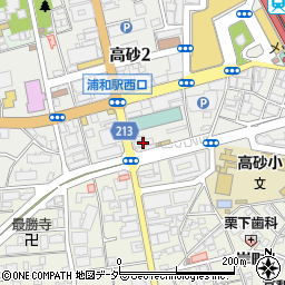ジブラルタ生命保険株式会社　埼玉第２支社浦和営業所周辺の地図