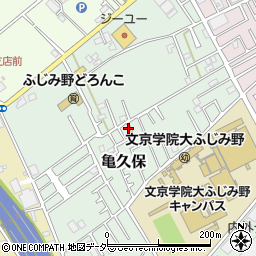 埼玉県ふじみ野市亀久保1222周辺の地図