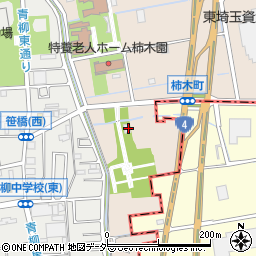 埼玉県草加市柿木町83周辺の地図