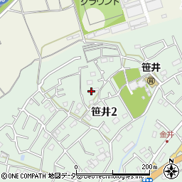 埼玉県狭山市笹井2丁目21-11周辺の地図